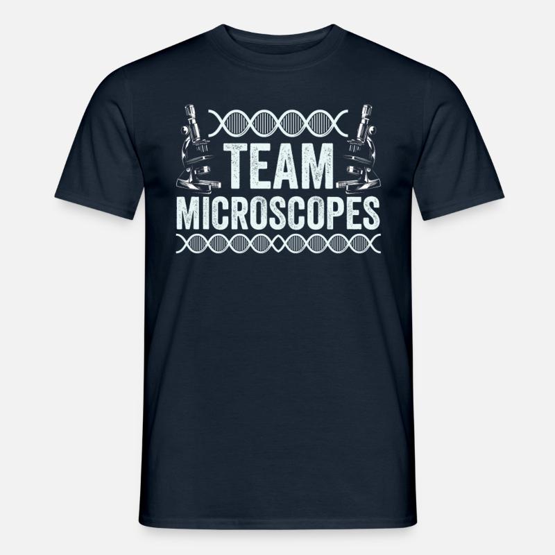 Équipe Microscopes Microscopes Dictons Microscope - T-shirt homme - marine
