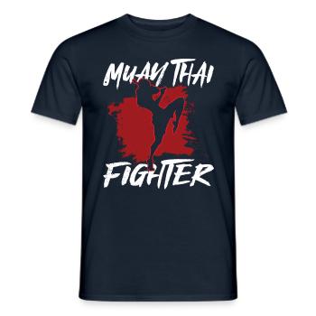 Muay Thai combattants arts martiaux arts martiaux arts martiaux - T-shirt homme - marine - Devant - AI Model Male 178 light (178cm)