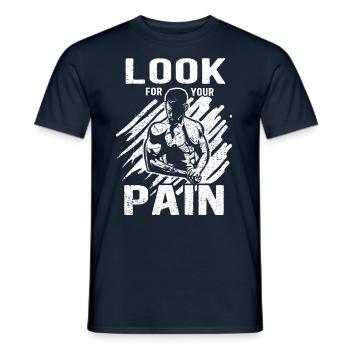 Dumbbell Training Musculation Musculation Musculistes - T-shirt homme - marine - Devant - AI Model Male 178 light (178cm)
