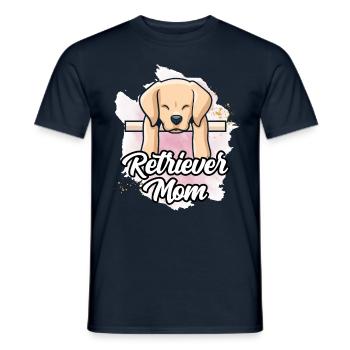 Retriever-Mama Retrievers Dog Retriever Sayings - Men's T-Shirt - navy - Front - AI Model Male 178 light (178cm)