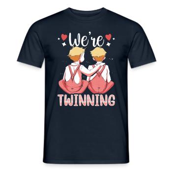 Gemini Humour Drôle Gémeaux Sarcastique - T-shirt homme - marine - Devant - AI Model Male 178 light (178cm)