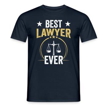 Meilleur avocat de tous les temps Avocat Avocat - T-shirt homme - marine - Devant - AI Model Male 178 light (178cm)