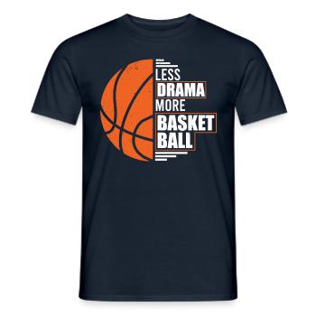 Moins de drame Plus de joueurs de basket-ball - T-shirt homme - marine - Devant - AI Model Male 178 light (178cm)