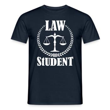 Law Student Lawyer Lawyer Lawyer Law - Men's T-Shirt - navy - Front - AI Model Male 178 light (178cm)