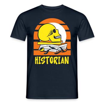 Historien Histoire Professeur d’histoire - T-shirt homme - marine - Devant - AI Model Male 178 light (178cm)