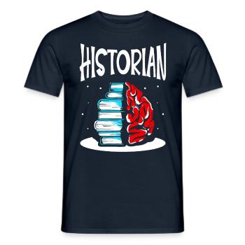 Historian History Teacher History History - Men's T-Shirt - navy - Front - AI Model Male 178 light (178cm)