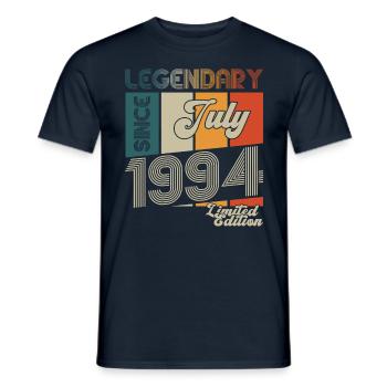 29th Birthday Man Born In July Born 1994 - Men's T-Shirt - navy - Front - AI Model Male 178 light (178cm)