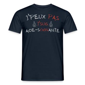 Ich kann nicht, ich bin eine Pflegekraft - Männer T-Shirt - Navy - Vorne - AI Model Male 178 light (178cm)