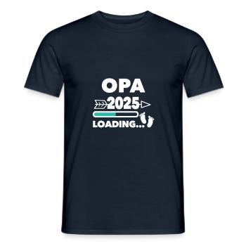 Opa 2025 - Männer T-Shirt - Navy - Vorne - AI Model Male 178 light (178cm)