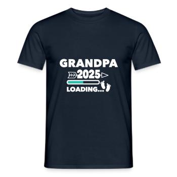 Grand-père 2025 - T-shirt homme - marine - Devant - AI Model Male 178 light (178cm)