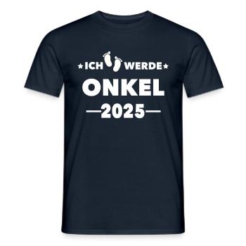 Ich werde Onkel 2025 - Männer T-Shirt - Navy - Vorne - AI Model Male 178 light (178cm)