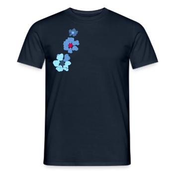 Ornement floral - T-shirt homme - marine - Devant - AI Model Male 178 light (178cm)