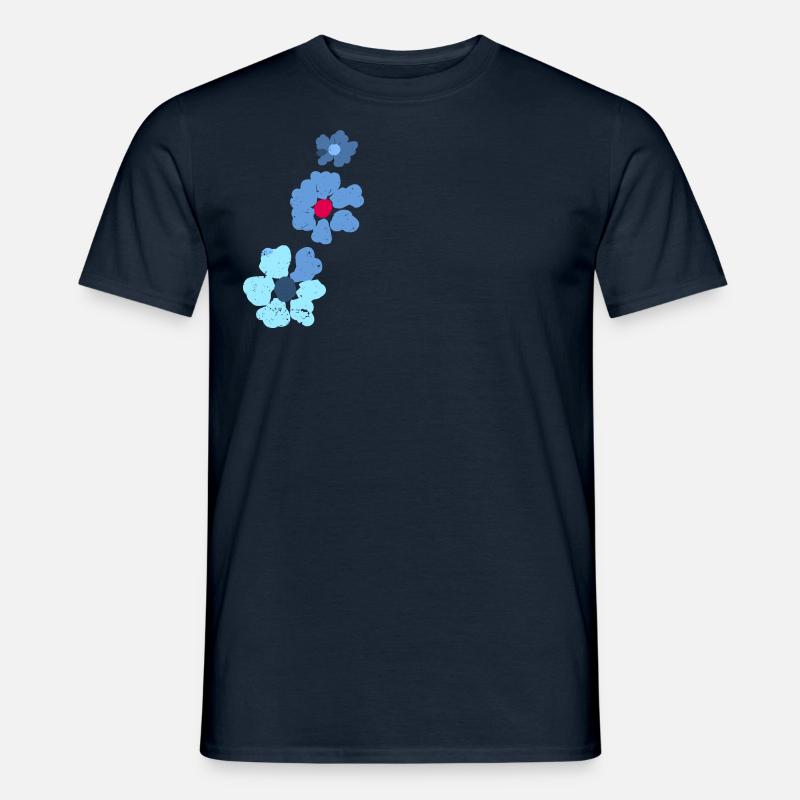 Blumen Ornament - Männer T-Shirt - Navy