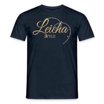 Leichas-Stil - Männer T-Shirt - Navy - Vorne - AI Model Male 178 light (178cm)
