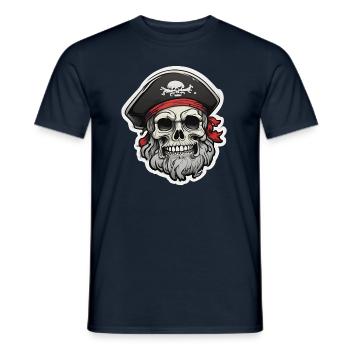 PIRATE 1 - T-shirt homme - marine - Devant - AI Model Male 178 light (178cm)