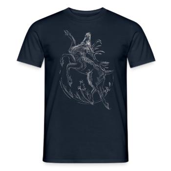 hirsch - Männer T-Shirt - Navy - Vorne - AI Model Male 178 light (178cm)