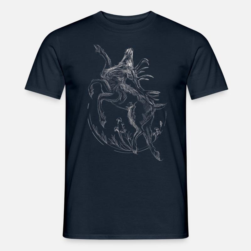 hirsch - Männer T-Shirt - Navy