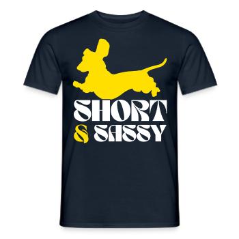 Dachshund Dog Dachshund Dog Breed Dachshund - Men's T-Shirt - navy - Front - AI Model Male 178 light (178cm)