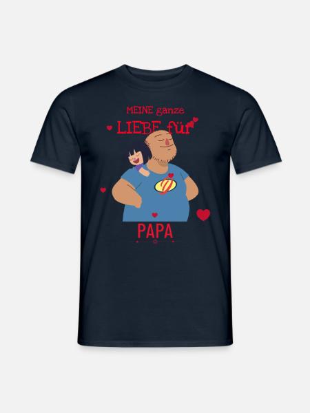 All my love for dad - Men's T-Shirt - navy