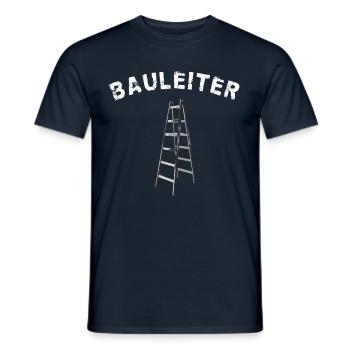 Bauleiter - Holzleiter - Baustelle - Beruf - Männer T-Shirt - Navy - Vorne - AI Model Male 178 light (178cm)