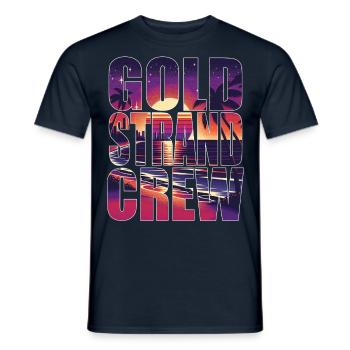 Golden Sands Crew Bulgaria Holiday Party Celebrations - Men's T-Shirt - navy - Front - AI Model Male 178 light (178cm)