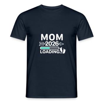 Mom 2026 Pregnancy Gift - Men's T-Shirt - navy - Front - AI Model Male 178 light (178cm)