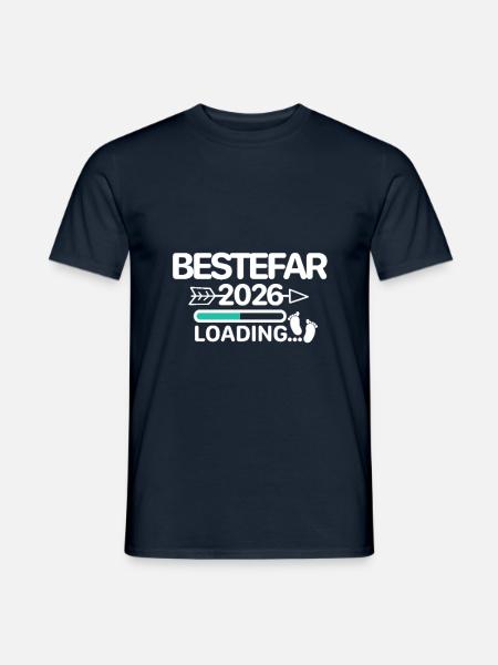 Bestefar 2026 norsk - T-skjorte herre - marine