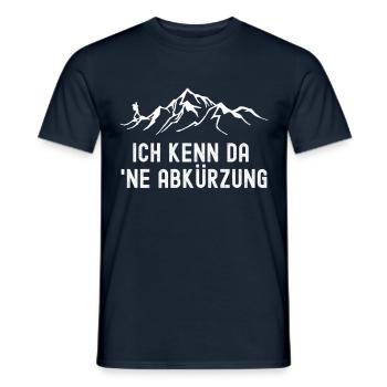 I know a shortcut - Men's T-Shirt - navy - Front - AI Model Male 178 light (178cm)