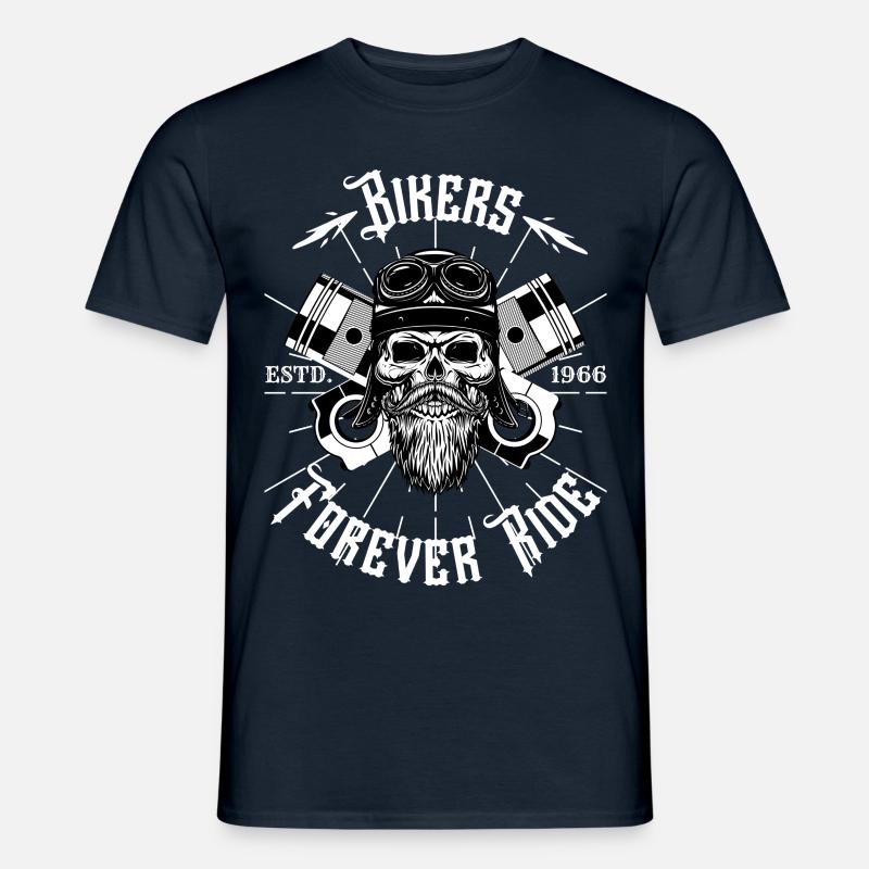Ich bin ein Biker. - Männer T-Shirt - Navy