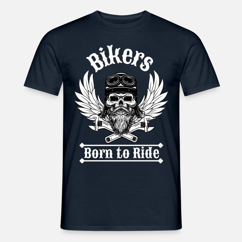 Ich bin ein Motorradfahrer. - Männer T-Shirt - Navy