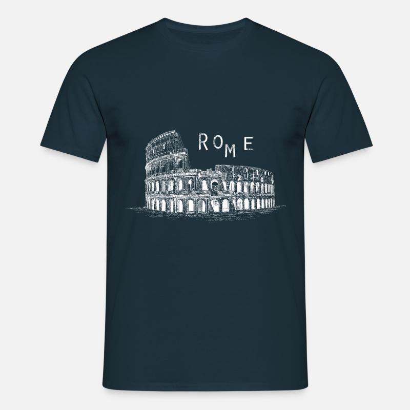 Koloss, Rom - Männer T-Shirt - Navy