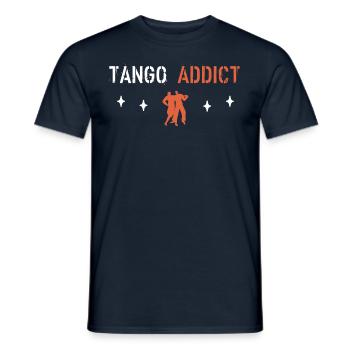 Tango Addict - Men's T-Shirt - navy - Front - AI Model Male 178 light (178cm)