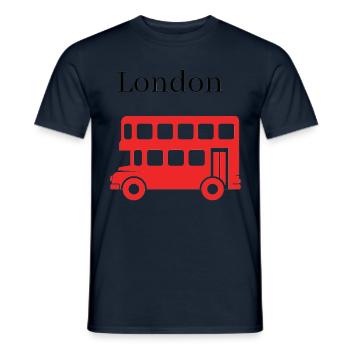 London - Männer T-Shirt - Navy - Vorne - AI Model Male 178 light (178cm)