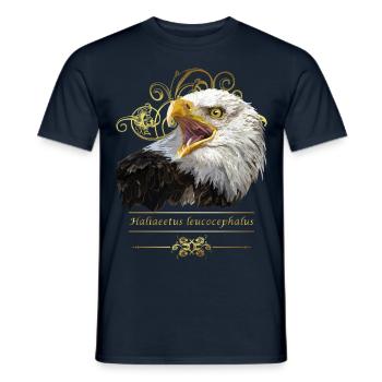 Bald eagle - Men's T-Shirt - navy - Front - AI Model Male 178 light (178cm)