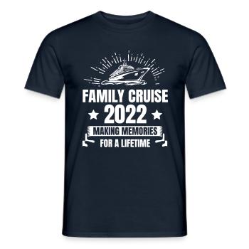 Family cruises make memories for a - Men's T-Shirt - navy - Front - AI Model Male 178 light (178cm)
