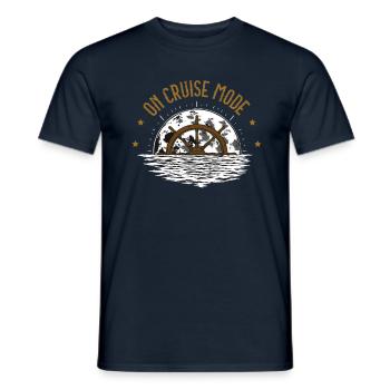 Im Kreuzfahrtmodus Kreuzfahrtreisen Sommerferien - Männer T-Shirt - Navy - Vorne - AI Model Male 178 light (178cm)