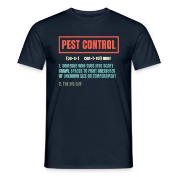 Schädlingsbekämpfungsexperte Bugs Exterminator - Männer T-Shirt - Navy - Vorne - AI Model Male 178 light (178cm)