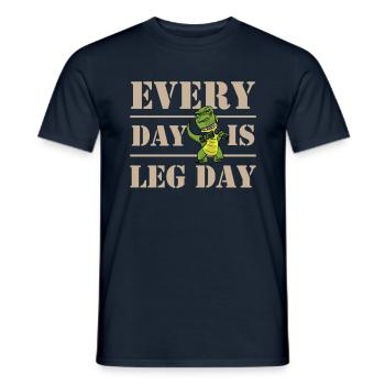Lustige Dinosaurier-paläontologie Tyrannosaurus - Männer T-Shirt - Navy - Vorne - AI Model Male 178 light (178cm)