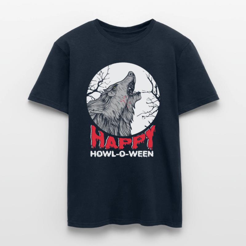 Fröhliches Howl-o-ween Süßes Oder Saures Zu Männer T-Shirt
