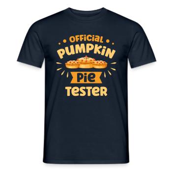 Offizieller Kürbiskuchen-tester Thanksgiving - Männer T-Shirt - Navy - Vorne - AI Model Male 178 light (178cm)