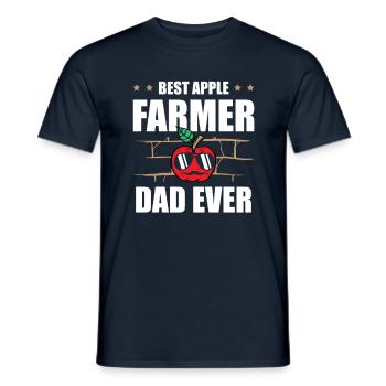 Bester Apfelbauern-vater Aller Zeiten - Männer T-Shirt - Navy - Vorne - AI Model Male 178 light (178cm)