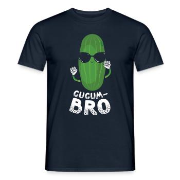 Cucumbro Vegetarisch Gemüse Vegane Gurke - Männer T-Shirt - Navy - Vorne - AI Model Male 178 light (178cm)