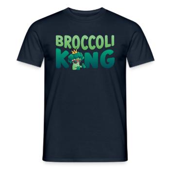 Broccoli King Vegetarisch Gemüse Gemüse Vegan - Männer T-Shirt - Navy - Vorne - AI Model Male 178 light (178cm)