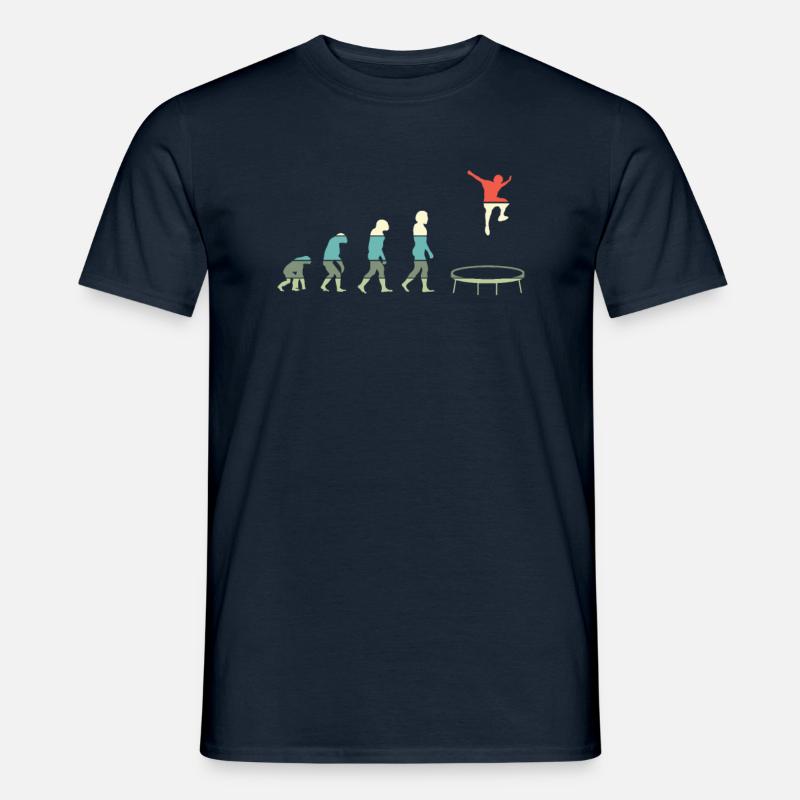 Trampolin Evolution Trampoliner Trampolinist - Männer T-Shirt - Navy