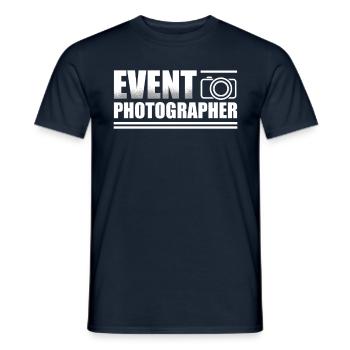 Eventfotograf Kameramann Fotografie Bild - Männer T-Shirt - Navy - Vorne - AI Model Male 178 light (178cm)