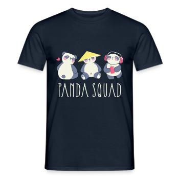 Panda Squad Wildlife Animal Zookeeper Pandabär - Männer T-Shirt - Navy - Vorne - AI Model Male 178 light (178cm)