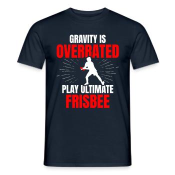 Gravity est surestimé Play Ultimate - T-shirt homme - marine - Devant - AI Model Male 178 light (178cm)