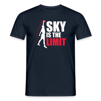 Sky Is The Limit Ultimativer Frisbee-spielersport - Männer T-Shirt - Navy - Vorne - AI Model Male 178 light (178cm)