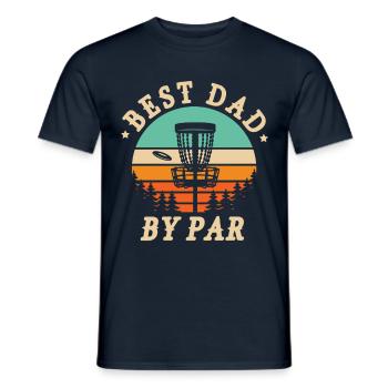 Meilleur père de par-golf-frisbee pour un - T-shirt homme - marine - Devant - AI Model Male 178 light (178cm)