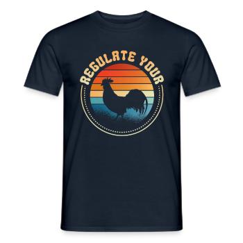 Regulieren Sie Ihren Feminismus Feminismus Für - Männer T-Shirt - Navy - Vorne - AI Model Male 178 light (178cm)